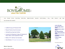 Tablet Screenshot of bonhomieadc.com